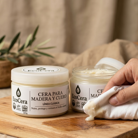Cera Clásica Restauradora 265g | Blindaje Botánico para Madera y Cuero | 100% Natural y Food Safe